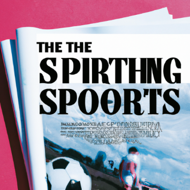 magazine cover image for blog post about sports, high quality